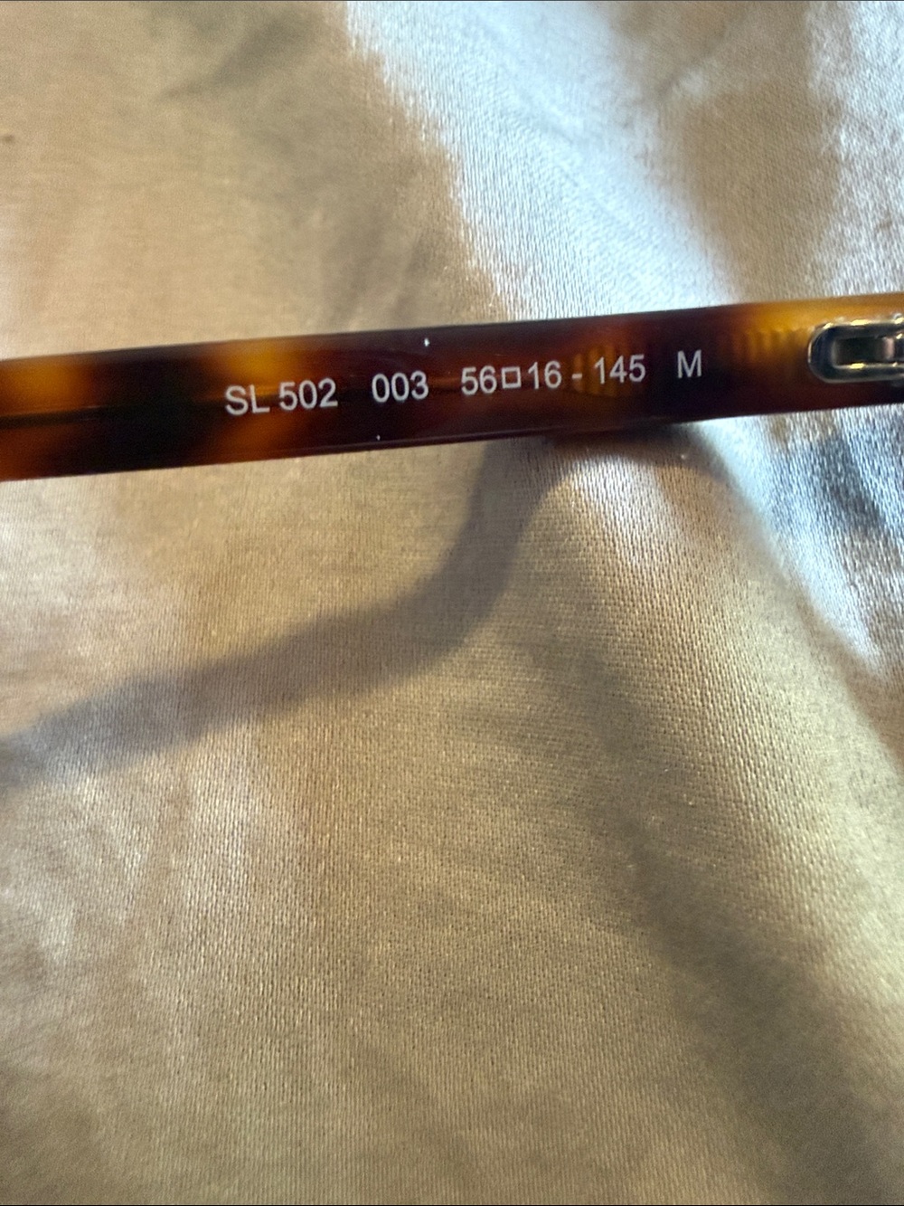 Saint Laurent Tortoiseshell Sunglasses Frames in Brown - Picture 3 of 6